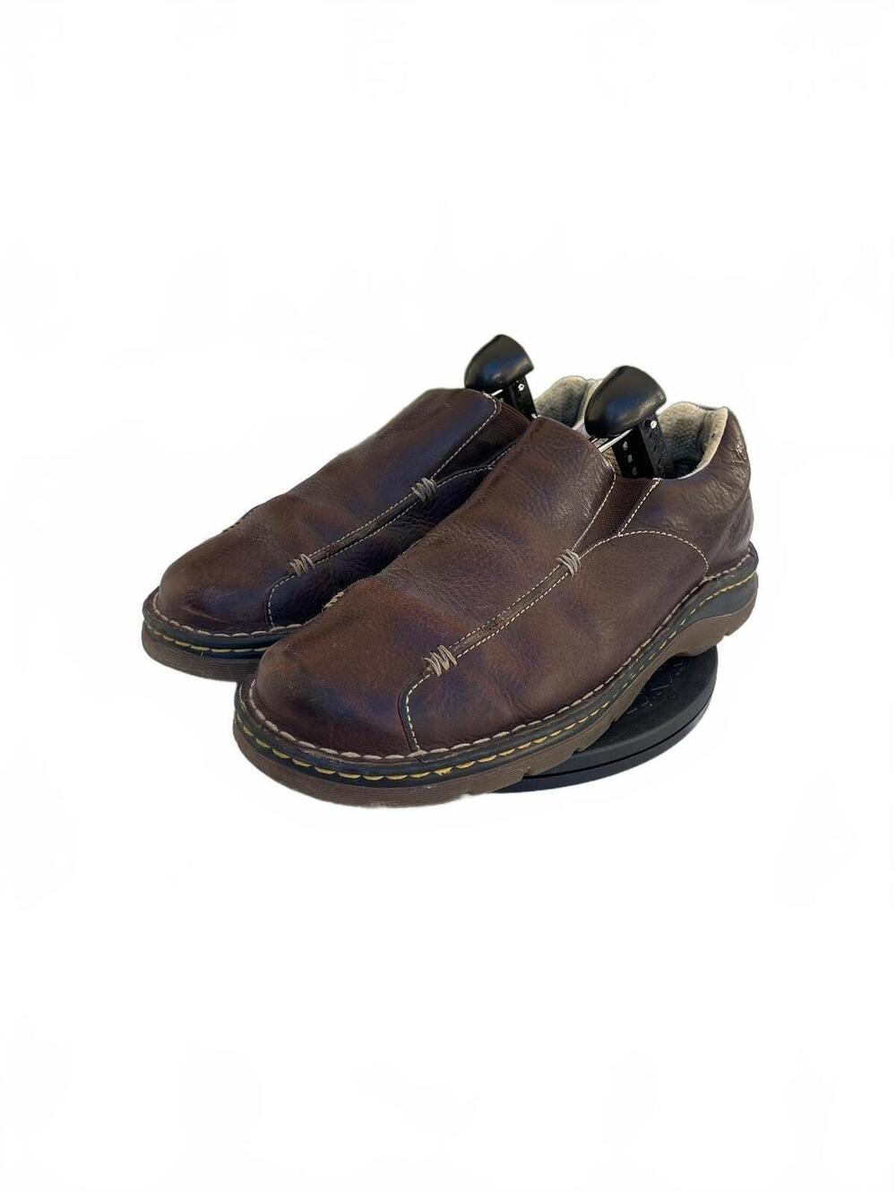Dr. Martens Men's Brown Leather Moc Slip-On Casual Shoes Size 11 US